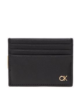 Etui pentru carduri Calvin Klein Ck Icon Cc Holder W/Clip K50K509625 Negru