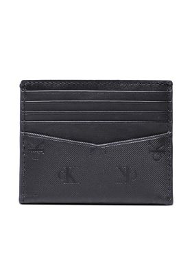 Etui pentru carduri Calvin Klein Jeans Monogram Soft Cardcase 10Cc Aop K50K510434 Negru