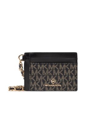 Etui pentru carduri MICHAEL Michael Kors Jest Set Charm 34F2GT9D5O Negru