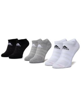 Set de 3 perechi de șosete joase unisex adidas Cush Low 3Pp DZ9383 Negru