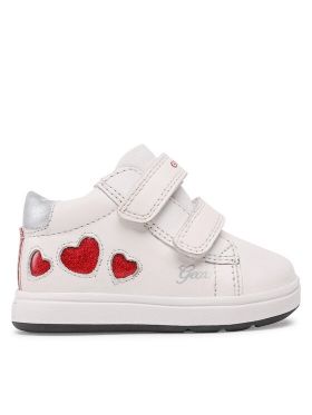 Pantofi Geox B Biglia Girl B354CA085KCC0050 Alb
