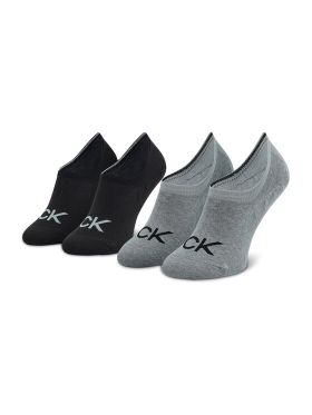 Set de 2 perechi de șosete scurte pentru bărbați Calvin Klein 701218716 Gri