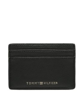 Etui pentru carduri Tommy Hilfiger Th Contemporary Cc Holder AW0AW14894 Negru