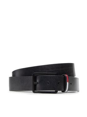 Curea pentru Bărbați Tommy Jeans Tjm Elevated Flag Leather 3.5 AM0AM08570 Negru