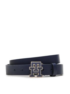 Curea de Damă Tommy Hilfiger Th Logo 2.5 AW0AW14936 Bleumarin