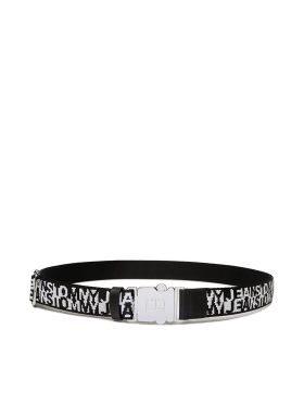 Curea de Damă Tommy Jeans Tjw Fashion Webbing 3.0 AW0AW14613 Negru