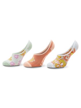 Set de 3 perechi de șosete scurte de damă Vans Psychedelic Floral Cano VN000381BM51 Colorat