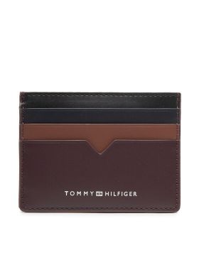 Etui pentru carduri Tommy Hilfiger Th Modern Leather Cc Holder AM0AM10616 Maro