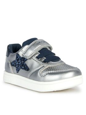 Sneakers Geox B Djrock Girl B261WA 0NFEW C1692 S Argintiu