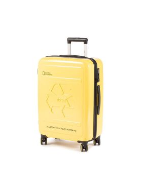 Valiză medie National Geographic Medium Trolley N205HA.60.68 Galben