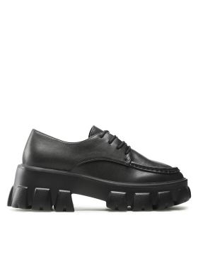 Pantofi Pieces Pcradi Cleated Apron Shoe 17129299 Negru