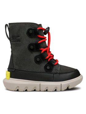 Cizme de zăpadă Sorel Childrens Explorer Lace Wp NC4897-093 Gri