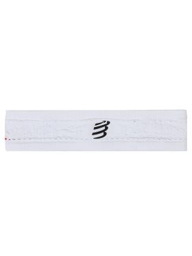 Bentiță Compressport Thin Headband On/Off CU00010B Alb