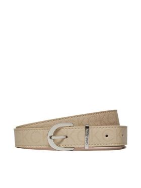 Curea de Damă Calvin Klein Round Buckle Belt 2.5 Epi Mono K60K611925 Gri