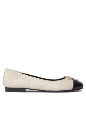 Balerini Tory Burch Cap Toe Quilted Ballet 156249 Bej