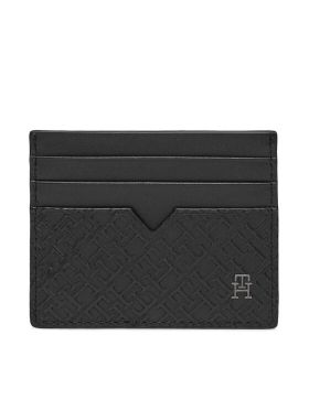 Etui pentru carduri Tommy Hilfiger Th Monogram Cc Holder AM0AM11848 Negru