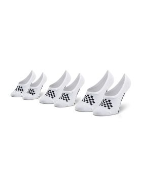 Set de 3 perechi de șosete scurte de damă Vans Classic Canoodle VN0A48HDYB21 Alb