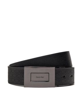 Curea pentru Bărbați Calvin Klein Adj/Rev Formal Plaque Mono 35mm K50K511573 Negru