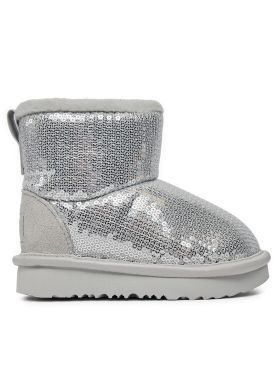 Cizme de zăpadă Ugg T Classic Mini Mirror Ball 1143708T Argintiu