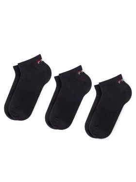 Set de 3 perechi de șosete joase unisex Fila Calza F9100 Negru