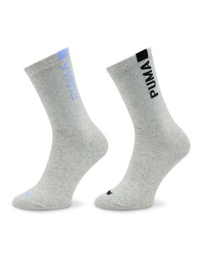 Set de 2 perechi de șosete lungi de damă Puma Women Slouch Sock 2P 938005 Gri