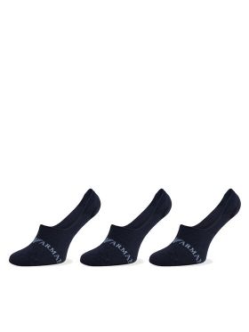 Set de 3 perechi de șosete scurte pentru bărbați Emporio Armani 306227 4R254 70435 Bleumarin