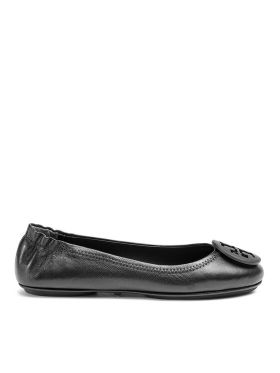 Balerini Tory Burch Minnie Travel Ballet With Logo 49350 Negru