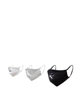 Set 3 măști din material textil Calvin Klein Jeans Face Cover 3-Pack K50K508128 Alb