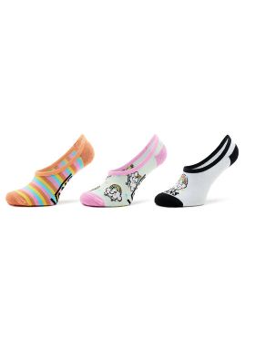 Set de 3 perechi de șosete scurte de damă Vans Rainbow Rider Canoodle VN00079WYB21 Colorat