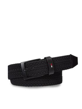 Curea pentru Bărbați Tommy Hilfiger Adan 3.5 Elastic AM0AM11228 Negru