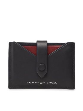 Etui pentru carduri Tommy Hilfiger Th Central Smooth Retractable Cc AM0AM11752 Bleumarin