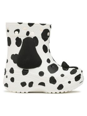 Cizme de cauciuc Crocs Crocs Classic I Am Dalmatian Boot T 209079 Alb
