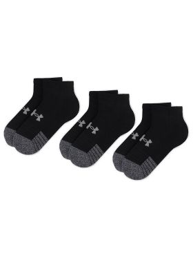 Set de 3 perechi de șosete joase unisex Under Armour Heatgear Lo Cut Sock 1346753-001 Negru