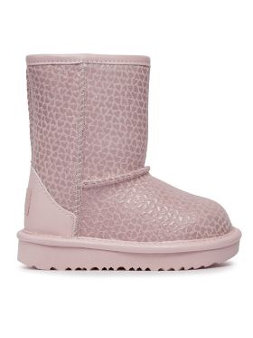 Cizme de zăpadă Ugg T Classic II Gel Hearts 1143730T Roz