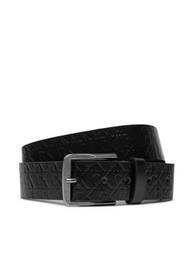 Curea pentru Bărbați Calvin Klein Classic Flat Lthr Belt 35Mm Aop K50K511518 Negru