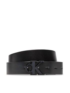 Curea de Damă Calvin Klein Jeans Round Mono Pl Rev Lthr Belt 30Mm K60K611489 Negru