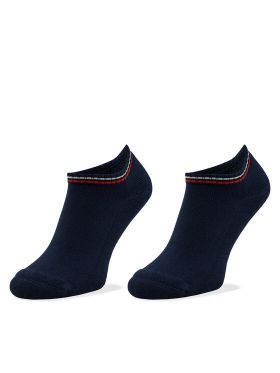 Set 2 perechi de șosete scurte unisex Tommy Hilfiger 701228178 Bleumarin