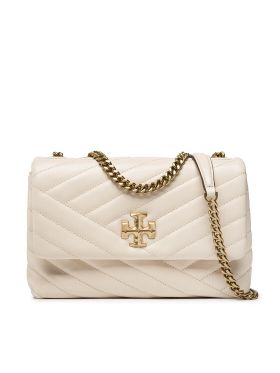 Geantă Tory Burch Kira Chevron Small 90452 Bej