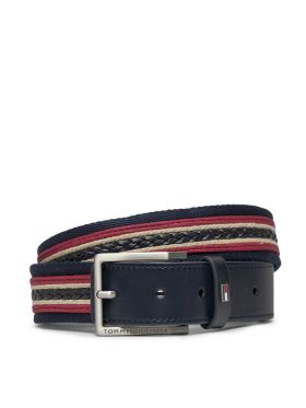 Curea pentru Bărbați Tommy Hilfiger Oliver Webbing 3.5 AM0AM12049 Bleumarin