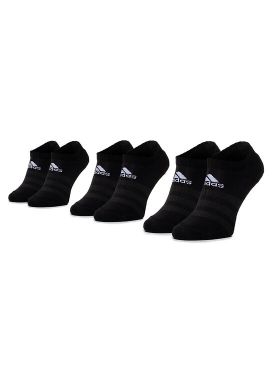 Set de 3 perechi de șosete joase unisex adidas Cush Low 3PP DZ9385 Negru