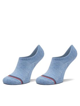 Set 2 perechi de șosete scurte unisex Tommy Hilfiger 701228179 Albastru