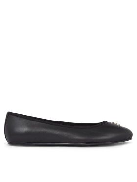 Balerini Tommy Hilfiger Th Leather Ballerina FW0FW07712 Negru