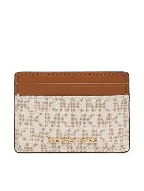 Etui pentru carduri MICHAEL Michael Kors Jet Set 34F1GJ6D0B Bej