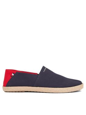 Espadrile Tommy Hilfiger Hilfiger Espadrille Core Textile FM0FM04981 Bleumarin