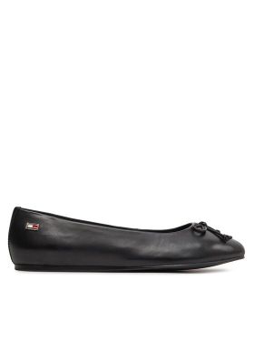 Balerini Tommy Hilfiger Essential Chic Ballerina FW0FW08059 Negru