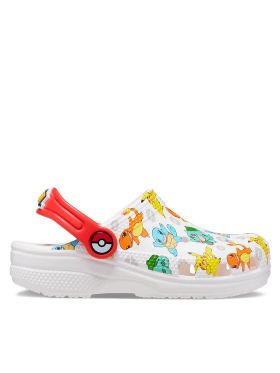 Şlapi Crocs Classic Pokemon Clog Kids 207739 Alb