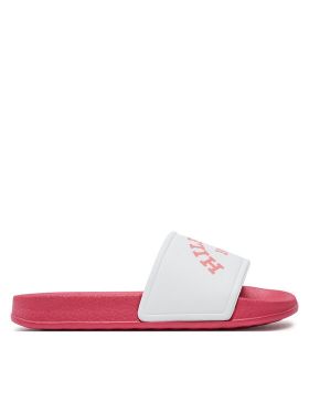 Şlapi Tommy Hilfiger Logo Print Pool Slide T3A0-33303-1172 Alb
