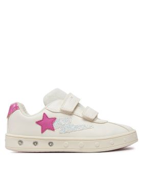 Sneakers Geox J Skylin Girl J458WA 000BC C0563 S Écru