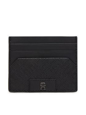 Etui pentru carduri Tommy Hilfiger Th Monogram Cc Holder AM0AM12169 Negru