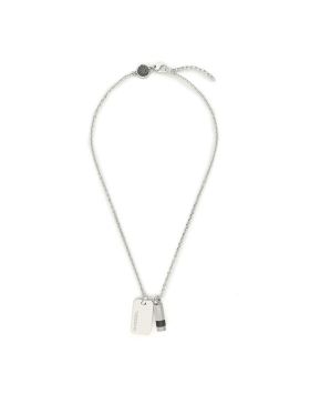 Colier Diesel Brave Armor Double Pendant DX1156040 Argintiu